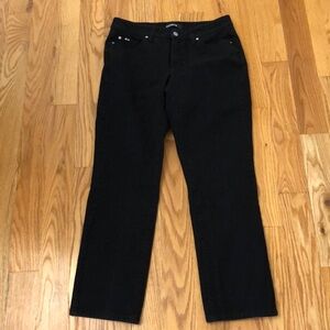 Cambio Norah Slim Black Denim Jeans Size 10 EUC